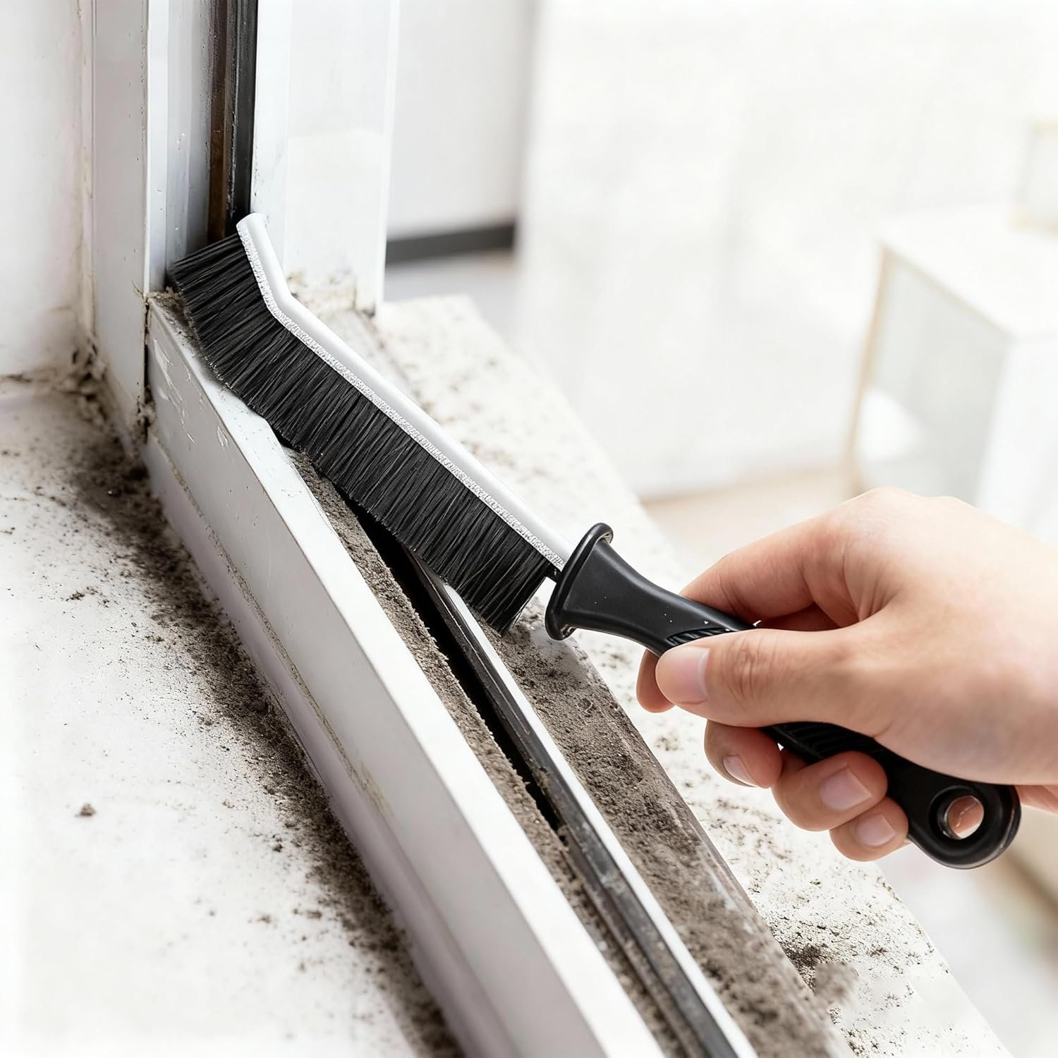 7pcs Hard Bristle Crevice Cleaning Brush Multifunctional Gap Scrub Cleaner Tool for Household Use, Kitchen Sink, Bathroom, Toilet Dead Corners, Window, Vehicle, Grout, Clean Tight Spaces - Image 3